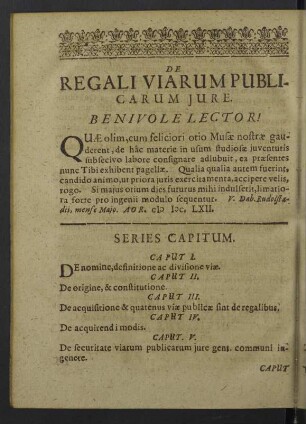 De regali viarum publicarum jure.