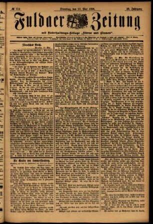 Ausgabe vom Dienstag, den 19. Mai 1896.
