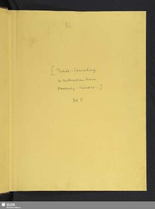 5: Porträt-Sammlung des Großherzoglichen Hauses Mecklenburg-Neustrelitz