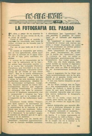 La fotografía del pasado : En fila india