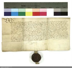 Revers Ludwigs Graf von Nassau und Saarbrücken bezüglich der Belehnung mit der Hälfte des Dorfes und der Vogtei Reichelsheim und weiteren im Einzelnen aufgeführten Lehen durch Johann [I. von Henneberg], Abt von Fulda