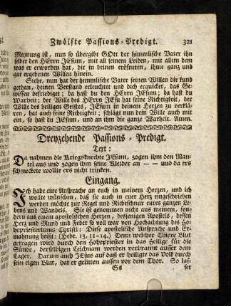 321-327, Dreyzehende Passions-Predigt