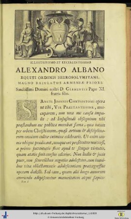 Illustrissimo et excellentissimo Alexandro Albano…