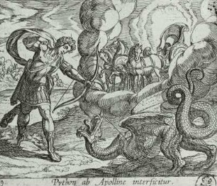 Apollon tötet den Python