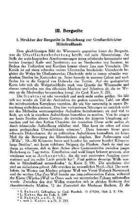 III. Bergseite