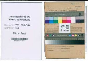 Entnazifizierung Paul Mikus , geb. 16.06.1898 (Dentist)