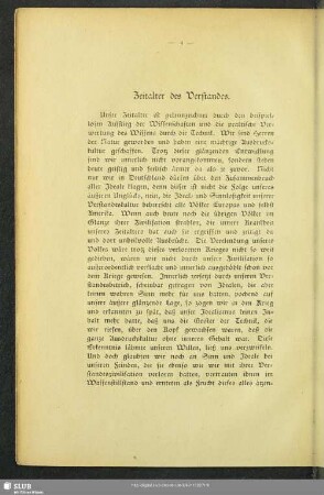 Zeitalter des Verstandes