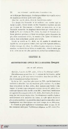 Chapitre II: Architecture civile des XIe et XIIe siècles