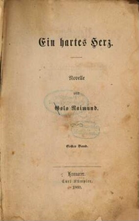 Golo Raimund's Novellen, 10
