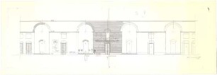 Döllgast, Hans; München; Ostfriedhof, Aussegnungshalle - Wandabwicklung; Skizzen