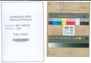 Entnazifizierung Johann Thiel , geb. 14.08.1892 (Beamter)