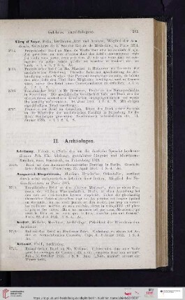 II. Archäologen (Nr. 3718 - 3813)
