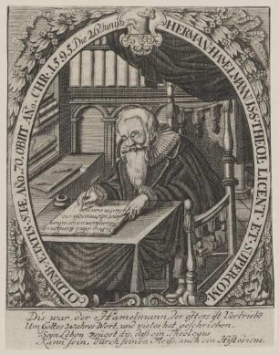 Bildnis des Herman Hamelmannus