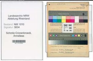Entnazifizierung Anneliese Schmitz-Cronenbroeck , geb. 07.05.1916 (Stud.Referendarin)