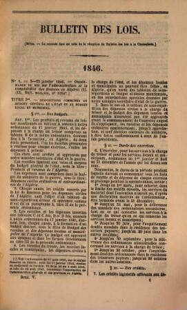 Bulletin des lois et ordonnances : publiées depuis la révolution de juillet 1830. 5. 1846/48 (1848)