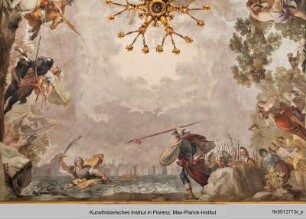 Deckenbild mit Szenen aus dem Orlando Furioso