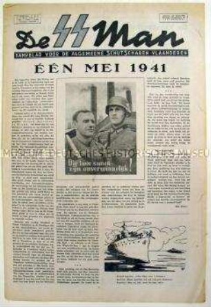 Wochenzeitung der flämischen SS "De SS Mann"