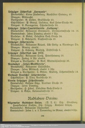 Radfahrer-Vereine