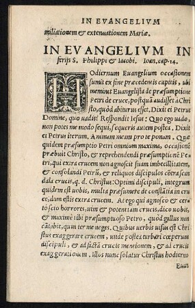 In Evangelium In feriis S. Philippi et Iacobi. Ian. cap. 14.