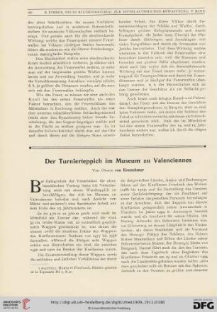 5: Der Tunierteppich im Museum zu Valenciennes