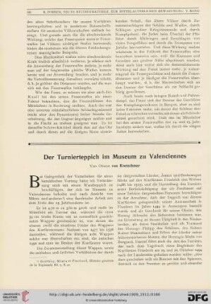 5: Der Tunierteppich im Museum zu Valenciennes