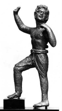 Hellenistische Statuette eines tanzenden Satyrs