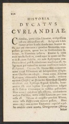 Historia Ducatus Curlandiae