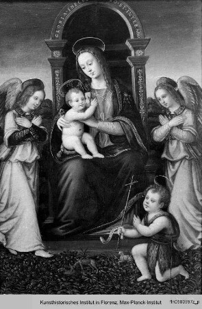 Thronende Madonna mit Johannesknaben