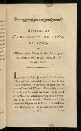 87-131, Especies de Campagnes...