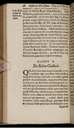 Caput X. De Rebus Gallicis