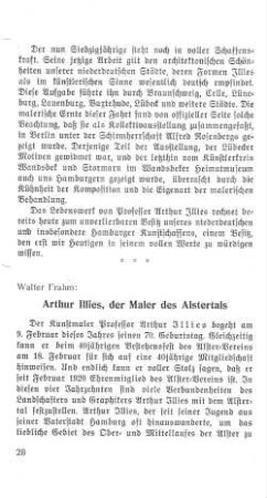 Arthur Illies, der Maler des Alstertals
