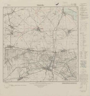 3142 (alte Nr.: 1619) Fehrbellin, Meßtischblatt (4cm - Karte)