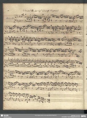 Sonata VIII. ... Wagenseil