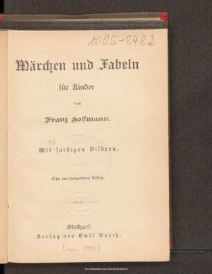 Märchen und Fabeln für Kinder