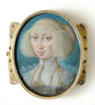 Porträtmedaillon Magdalena Sybilla, Kurfürstin von Sachsen