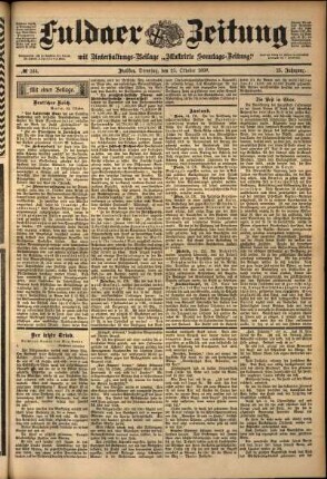 Ausgabe vom Dienstag, den 25. Oktober 1898.