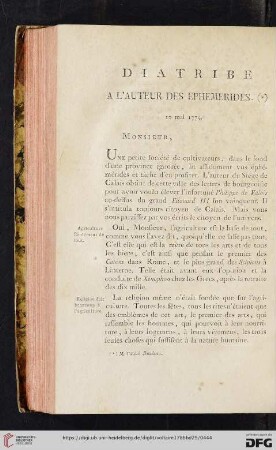 Diatribe a l'auteur des ephemerides