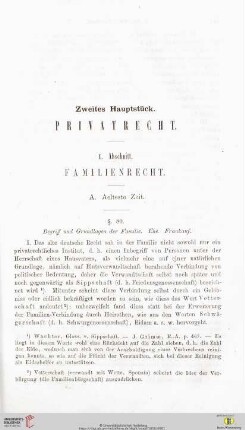 Zweites Hauptstück: Privatrecht