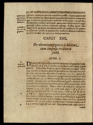 Caput XIIX. De alienatione pignoris a debitore cum consensu creditoris facta.
