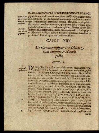 Caput XIIX. De alienatione pignoris a debitore cum consensu creditoris facta.
