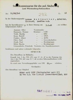 Rottweiler, Lorenz