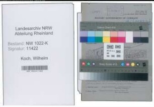 Entnazifizierung Wilhelm Koch , geb. 27.05.1889 (Bahnfahrer)