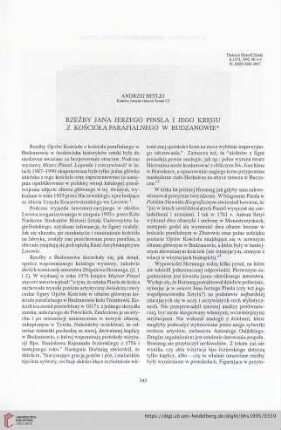 57: Rzeźby Jana Jerzego Pinsla i jego kręgu z kościoła parafialnego w Budzanowie