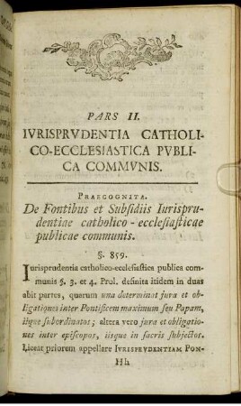 Praecognita.