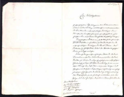 Handschriftlicher Brief an Heuglin