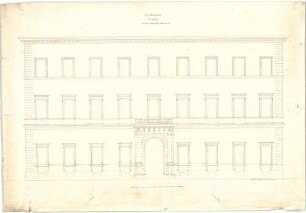 ohne Verfasserangabe; Rom (Italien); Palazzo Colonna di Sciarra - Aufriss