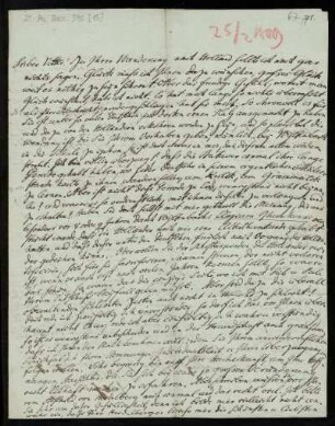 Brief von Johann Heinrich Christian Bang an Friedrich Creuzer
