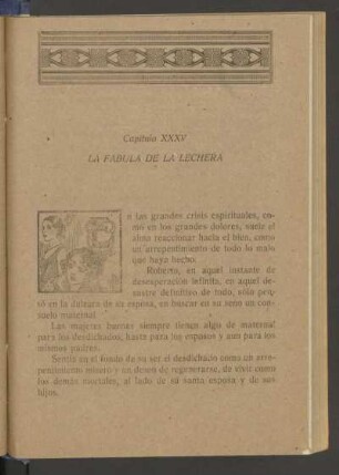 Capítulo XXXV - La fábula de la lechera