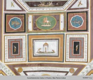 Dekorative Ausmalung mit Szenen aus der griechischen Mythologie : Deckenmalereien