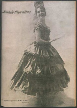 Las tonadilleras populares: María Tubau [Fotografía]
